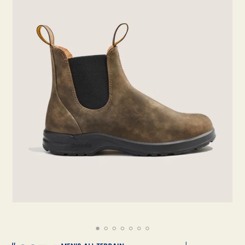 Blundstone Classic Brown Chelsea Boots Weathered Leather-size USA 10